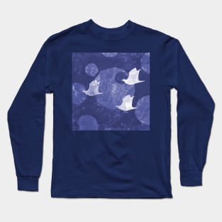 Three Cosmic Birds Digitally Altered Version of Original Work 8 Long Sleeve T-Shirt